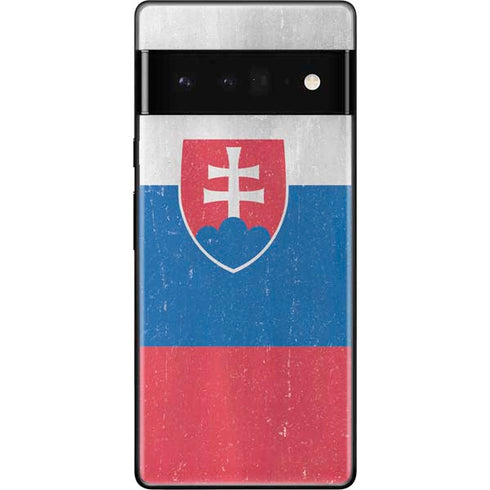 Slovakia Flag Distressed Google Pixel 6 Pro Skin